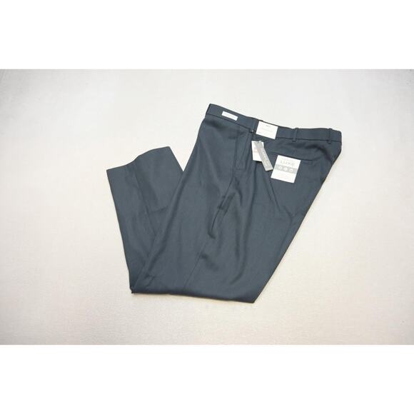 Perry Ellis Travel Luxe Dress Pants Classic Fit Blue Flat Mens 42 x 30 NWT - Picture 1 of 10